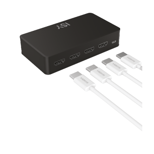 ISY IHD-9036 HDMI switch, 3xHDMI, remote, 4K Video Cable  
