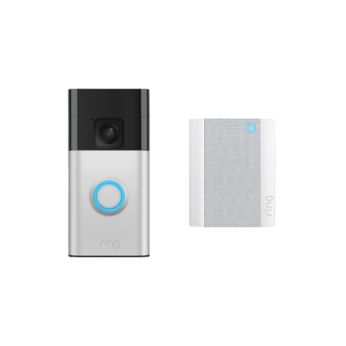 RING Battery Video Doorbell met Chime (2e generatie) - Slimme deurbel Grijs