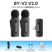 BOYA BY-V2 V2.0 - Wireless mic for Lightning 2TX + 1RX Microfoon