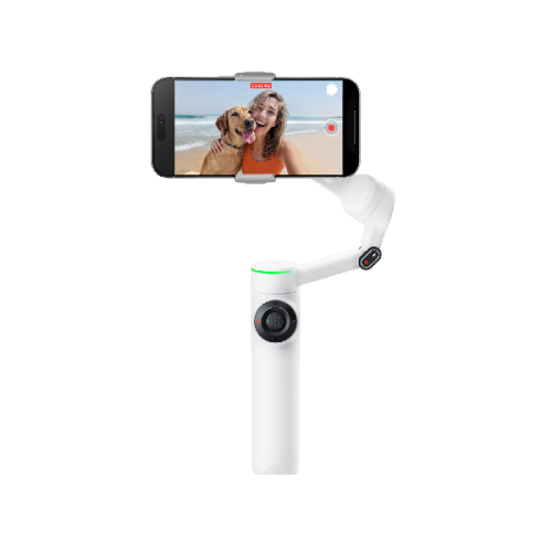 INSTA360 Flow 2 Pro AI Tracker Bundle White Tripod Wit Tripod Wit