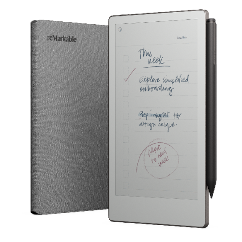 REMARKABLE Book Folio Polymer Weave grijs voor reMarkable Paper Pro Move Beschermhoes