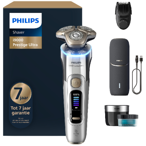 PHILIPS Shaver i9000 Prestige Ultra Wet&Dry  XP9404/46 Scheerapparaat Zilver