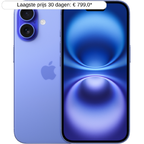 APPLE iPhone 16 5G - 128 GB Ultramarijn