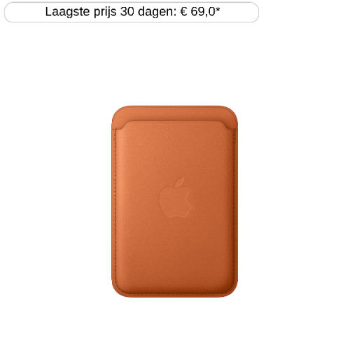 APPLE FineWoven Wallet met MagSafe Kaarthouder voor Apple iPhone Oranje