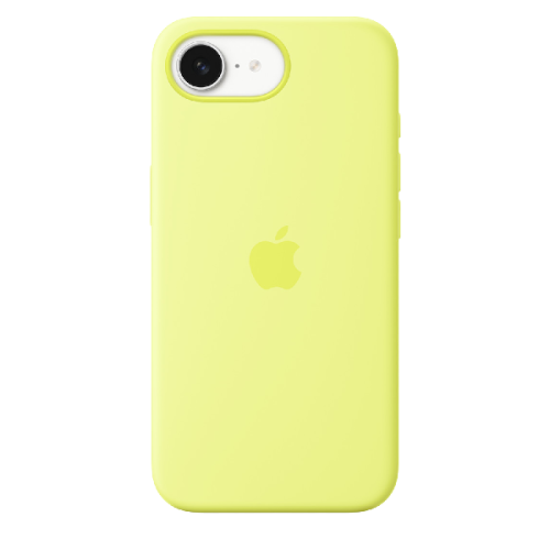 APPLE Silicone Cover voor Apple iPhone 16E Neongeel