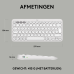 LOGITECH Pebble Keys 2 K380s Bluetooth-toetsenbord voor meerdere apparaten - Wit