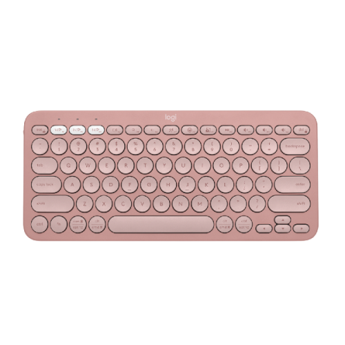 LOGITECH Pebble Keys 2 K380s Bluetooth-toetsenbord voor meerdere apparaten - Rose