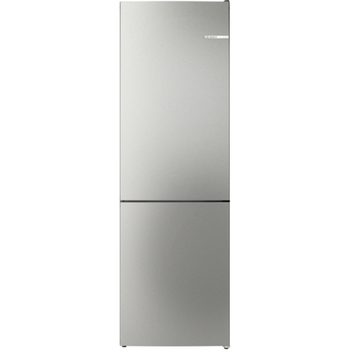 BOSCH KGN362LAF - Koelkast met vriesvak - breedte 60 cm - hoogte 186 cm - inhoud 321 l  - NoFrost Zilver