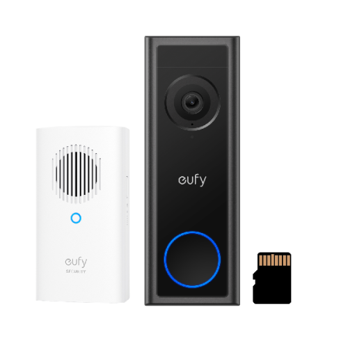 EUFY Chime + SD kaart 2K met Video C30 Slimme deurbel