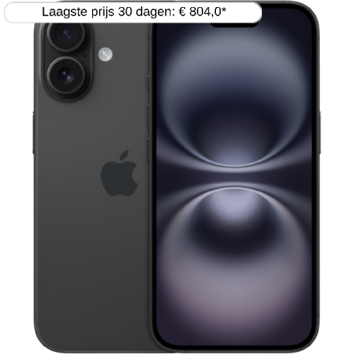 APPLE iPhone 16 5G - 128 GB Zwart