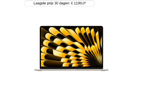 APPLE MacBook Air 15 inch - M4 - 16 GB - 256 GB - Starlight