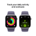 APPLE Watch Series 11 GPS + Cellular - 42mm Aluminium Case - Purple Fog Sport Band S/M Smartwatch Silver