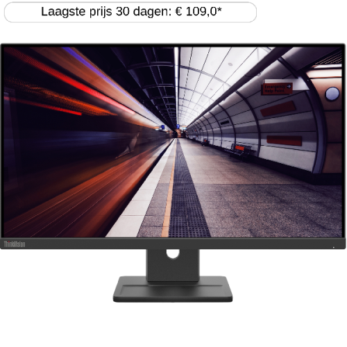 LENOVO ThinkVision E24-30 - 23.8 inch - 1920 x 1080 pixels (Full HD) - IPS-paneel - in hoogte verstelbaar