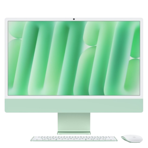 APPLE iMac 24-inch Groen (M4) - 10-core CPU - 10-core GPU - 16GB - 512GB All-in-one-pc