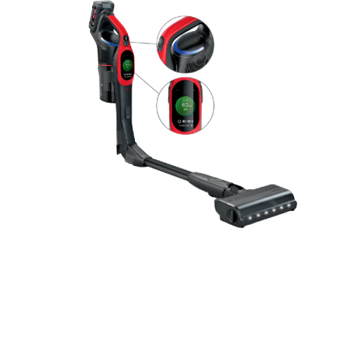 BOSCH BCS1041PET Unlimited 10 ProAnimal Steelstofzuiger incl. kruimelzuiger Rood