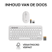 LOGITECH Pebble 2 Combo Wit -  Draadloos Toetsenbord en Muis