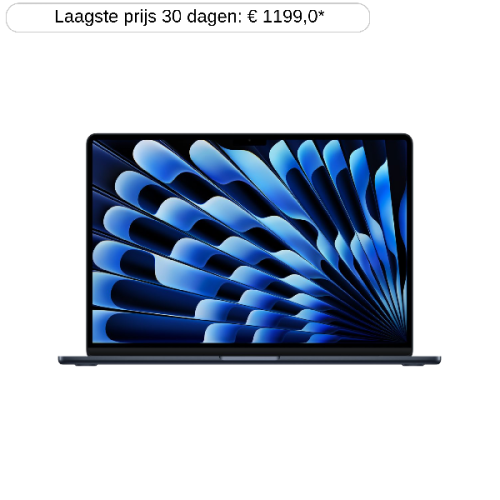 APPLE MacBook Air 15 inch - M4 - 16 GB - 256 GB - Midnight