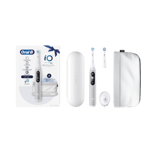 ORAL-B elektrische tandenborstel iO6 grijs + pouch Elektrische tandenborstel Grijs