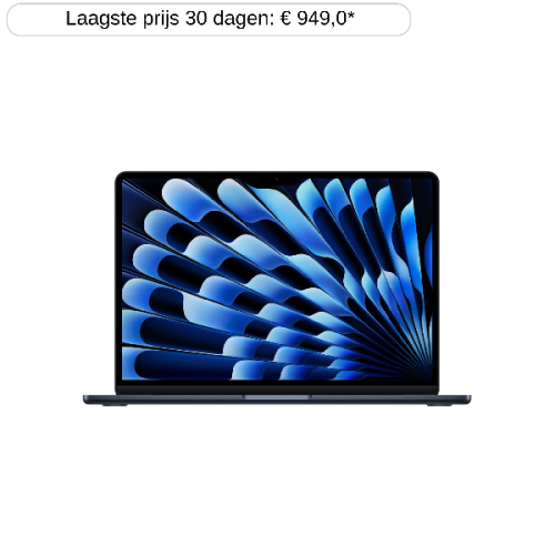 APPLE MacBook Air 13 inch - M4 - 16 GB - 256 GB - Midnight
