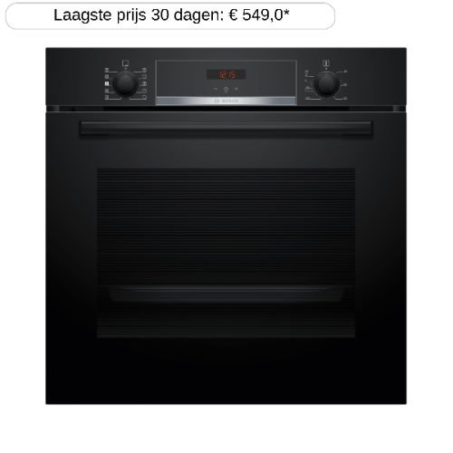 BOSCH HQA534BB3  Inbouw oven - inhoud 71 l - Hydrolytisch + Katalytisch