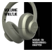 FRESH 'N REBEL Clam Ace Draadloze Koptelefoon met Noise Cancelling Hoofdtelefoon Groen