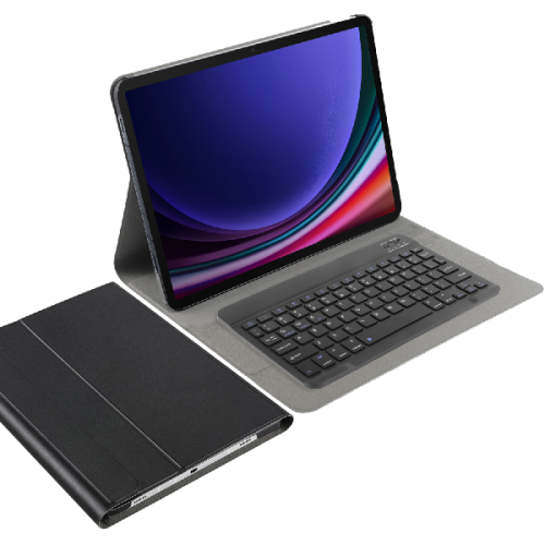 JUST IN CASE Keyboard Cover QWERTY Samsung Galaxy Tab S10+ / S9+ / S9 FE+ Zwart