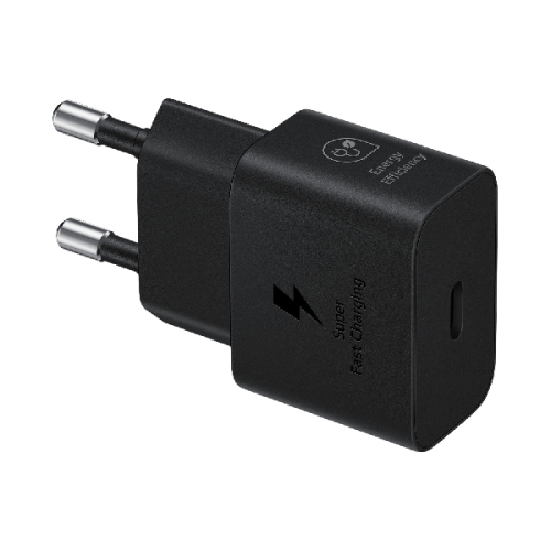 SAMSUNG 25W Power Adapter met USB-C-naar-USB-C-kabel Zwart Thuislader