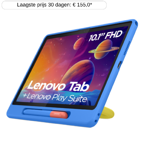 LENOVO Tab + Kids bumper & Pen - 10.1 inch - 64 GB - Grijs - Wifi +