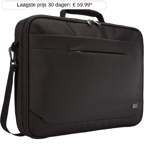 CASE LOGIC Advantage Laptoptas 17 inch - Zwart