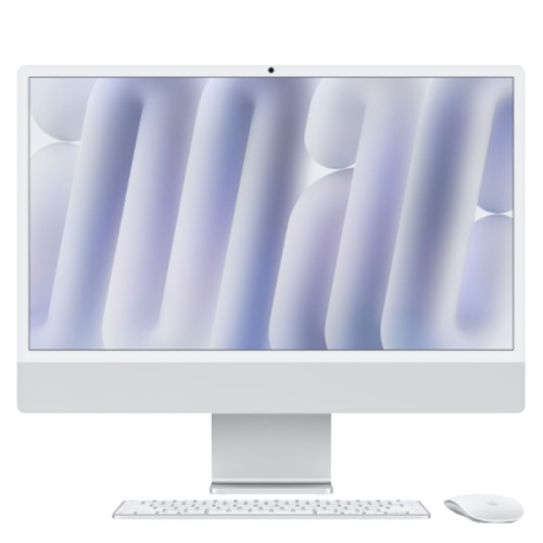 APPLE iMac 24-inch Zilver (M4) - 8-core CPU - 8-core GPU - 16GB - 256GB All-in-one-pc