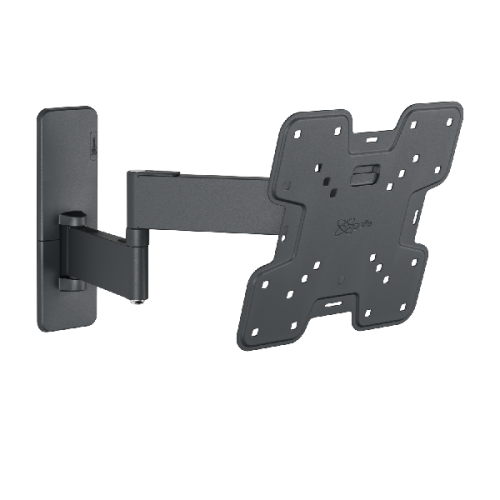 VOGELS QUICK TVM 1249- Draai- en kantelbare tv-beugel - 19-43" - max 15kg - VESA 200 x 200 mm - 39.5cm arm Muurbeugel Zwart