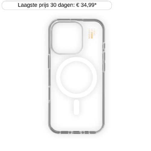 IDEAL OF SWEDEN MagSafe Clear Telefoonhoesje voor Apple iPhone 16 Pro Max Transparant