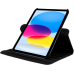 JUST IN CASE Rotating 360 Case voor Apple iPad 2025 (11th Gen) / iPad 2022 (10th Gen) - Zwart
