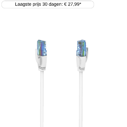 HAMA 200677 Netwerkkabel CAT6a U/UTP 10m