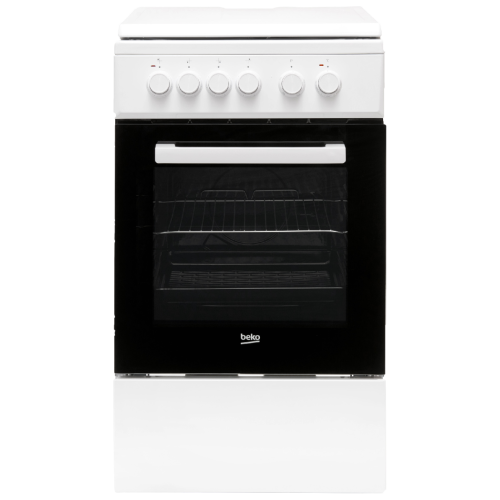 BEKO FSS56000GW - Fornuis - Elektrisch - 3-fasen (Perilex) - breedte 50 cm