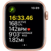 APPLE Watch SE Cellular 44 mm goud aluminium / mais/wit geweven sportbandje