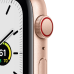 APPLE Watch SE Cellular 44 mm goud aluminium / mais/wit geweven sportbandje
