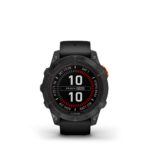GARMIN fenix 7 Pro Solar Edition - 47 mm Slate Gray/Black