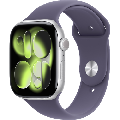 APPLE Watch Series 11 GPS - 46mm Aluminium Case - Purple Fog Sport Band S/M Smartwatch Silver