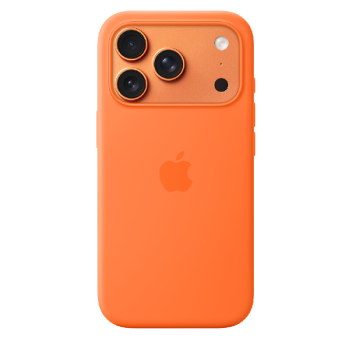 APPLE Silicone MagSafe Telefoonhoesje voor Apple iPhone 17 Pro Oranje