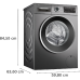 BOSCH BOSCH WGG244FINL i-DOS -  Wasmachine Voorlader - 9 kg - 1400 rpm - 70 dB - automatisch doseren