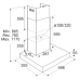 ETNA AB360ZT - Afzuigkap (Muur bevestigde kap) - breedte 60 cm - 638.5 m³/h - 66 dB(A)