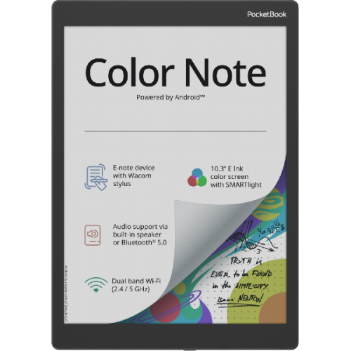 POCKETBOOK Color Note Grijs - 10.3 inch - 32 GB (ongeveer 24.000 e-books)