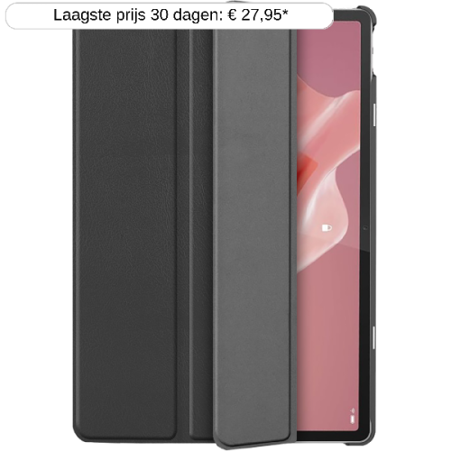 JUST IN CASE 505392 Lenovo Tab P12 TriFold Beschermhoes  Zwart