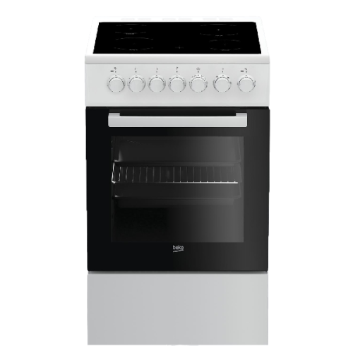 BEKO FSM57100GW  - Fornuis - Keramisch - 3-fasen (Perilex) - breedte 50 cm