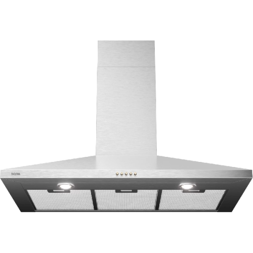 ETNA AP490RVS - Afzuigkap (Muur bevestigde kap) - breedte 90 cm - 435 m³/h