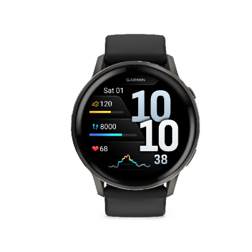 GARMIN Venu 4 45mm Zwart/Zwart Smartwatch Zwart