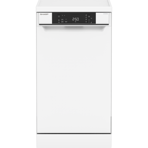 SHARP QWNS1CF49EWEU Vaatwasser - Vrijstaand - 10 couverts - 49 dB(A)