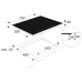 ETNA KIF572ZT  Kookplaat - Inbouw - Inductie - 2-fasen (Perilex) - breedte 70 cm