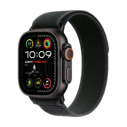 APPLE Watch Ultra 2 GPS + Cellular 49mm Black Trail Loop S/M Smartwatch Black